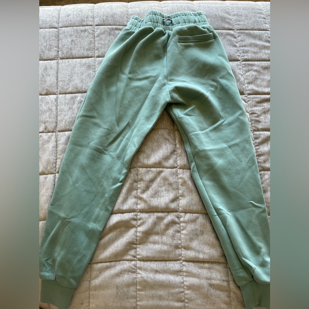 Alphalete Joggers Sweatpants with Pocket and strings Turquoise color